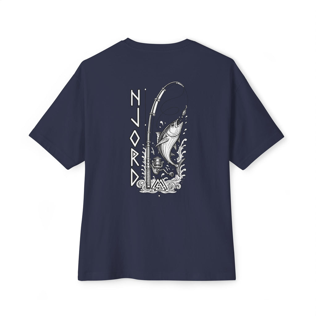 Njord Fishing Shirt – Viking Tuna Graphic Tee, Norse Mythology Apparel, Rune Design Shirt, Ocean God Fishing Shirt, Angler Gift