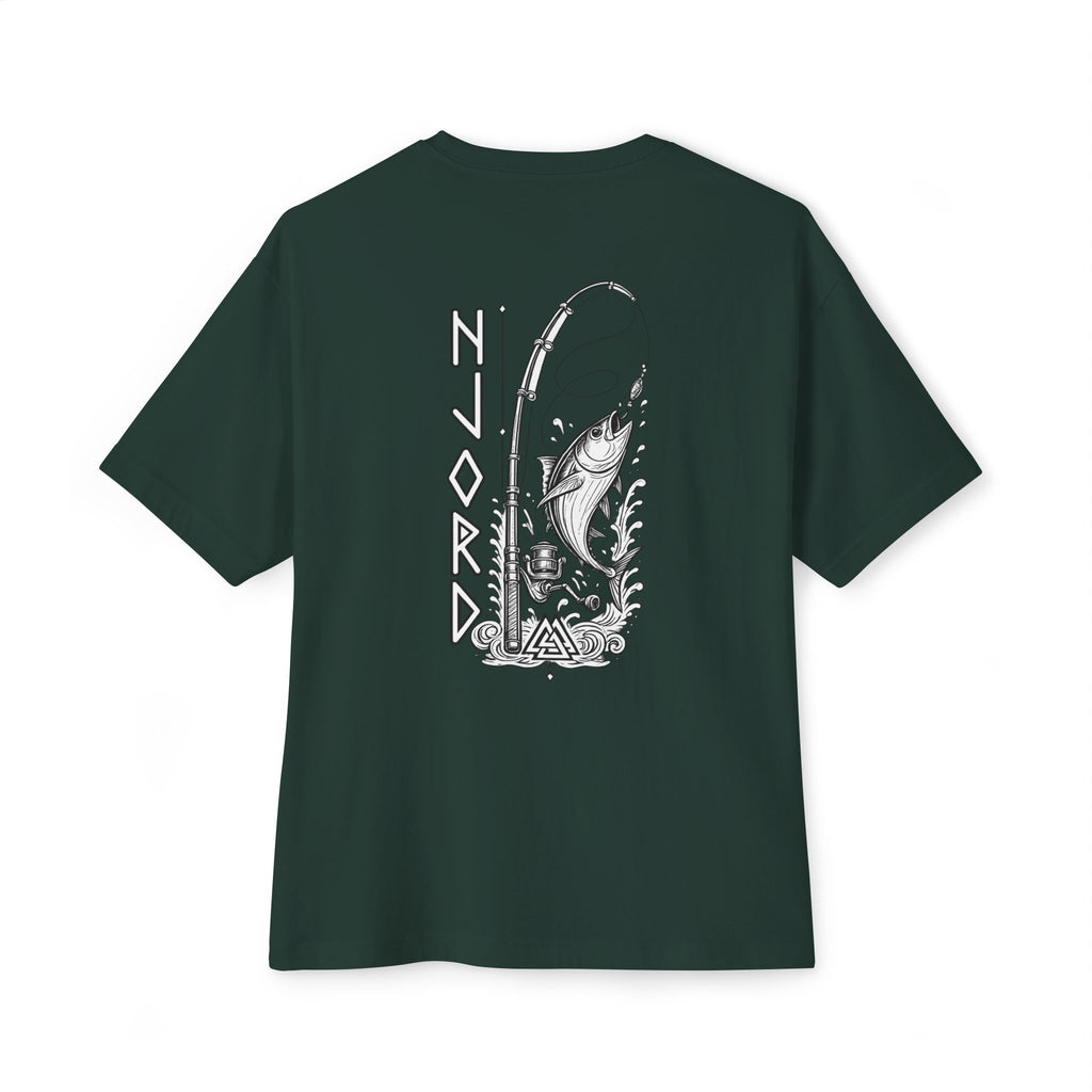 Njord Fishing Shirt – Viking Tuna Graphic Tee, Norse Mythology Apparel, Rune Design Shirt, Ocean God Fishing Shirt, Angler Gift