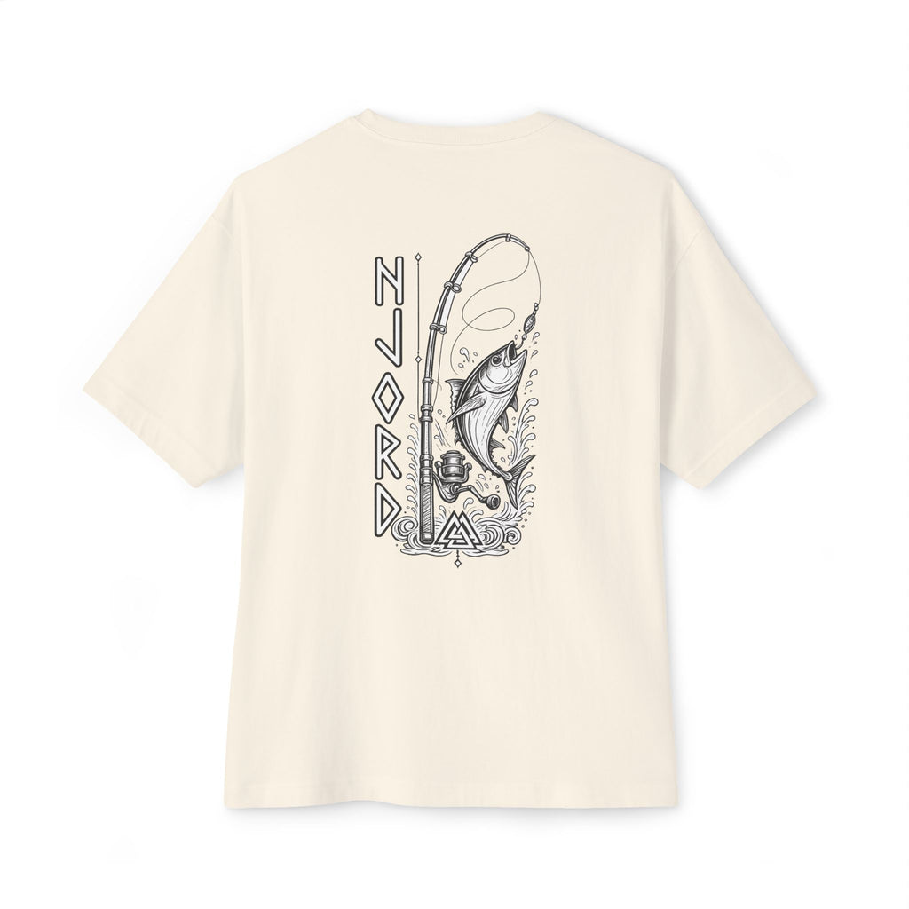 Njord Fishing Shirt – Viking Tuna Graphic Tee, Norse Mythology Apparel, Rune Design Shirt, Ocean God Fishing Shirt, Angler Gift