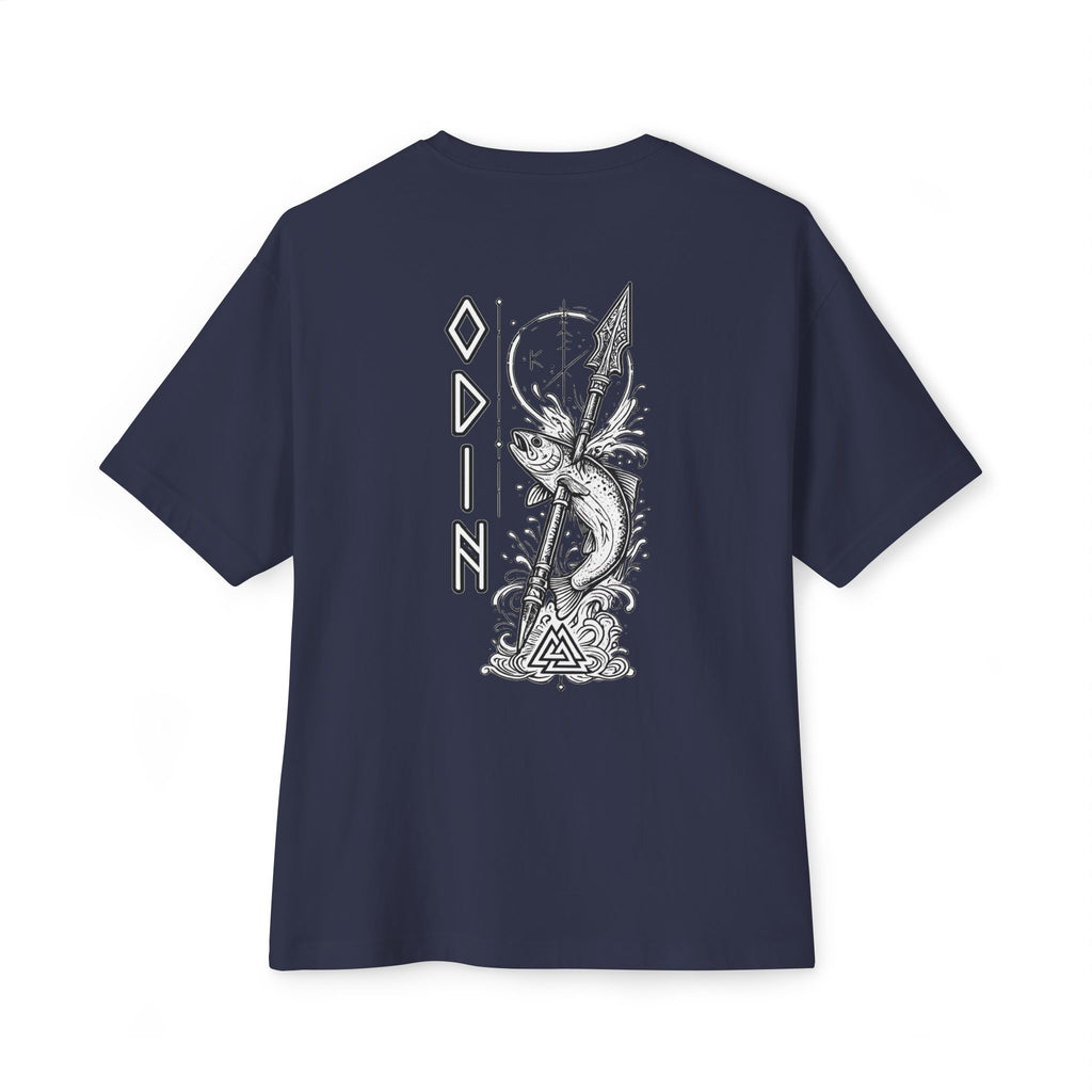 Odin Fishing Shirt – Norse Viking T-Shirt, Gungnir Spear Graphic Tee, Rune Design Shirt, Nordic Mythology Apparel, Fisherman Gift