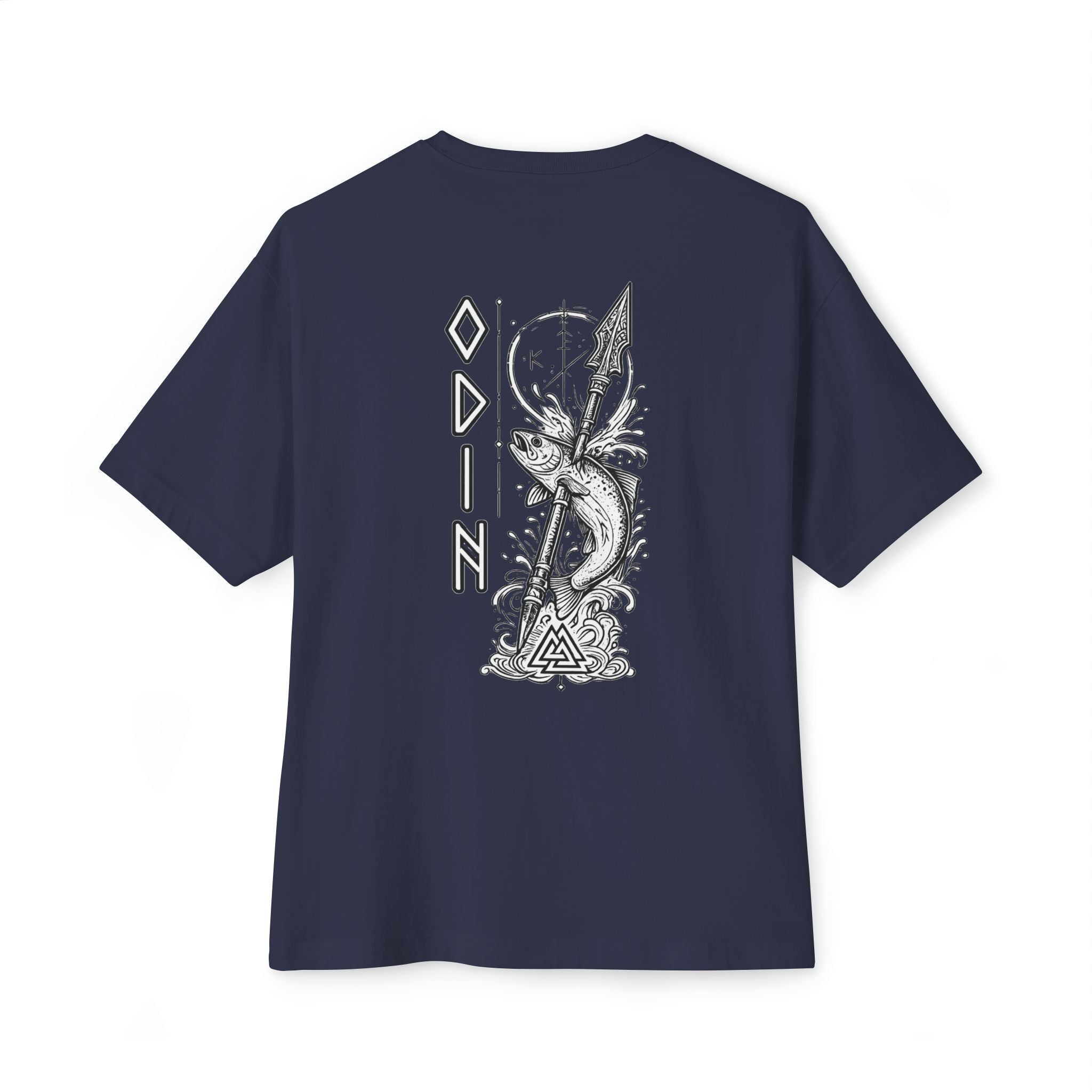 Odin Fishing Shirt – Norse Viking T-Shirt, Gungnir Spear Graphic Tee, Rune Design Shirt, Nordic Mythology Apparel, Fisherman Gift
