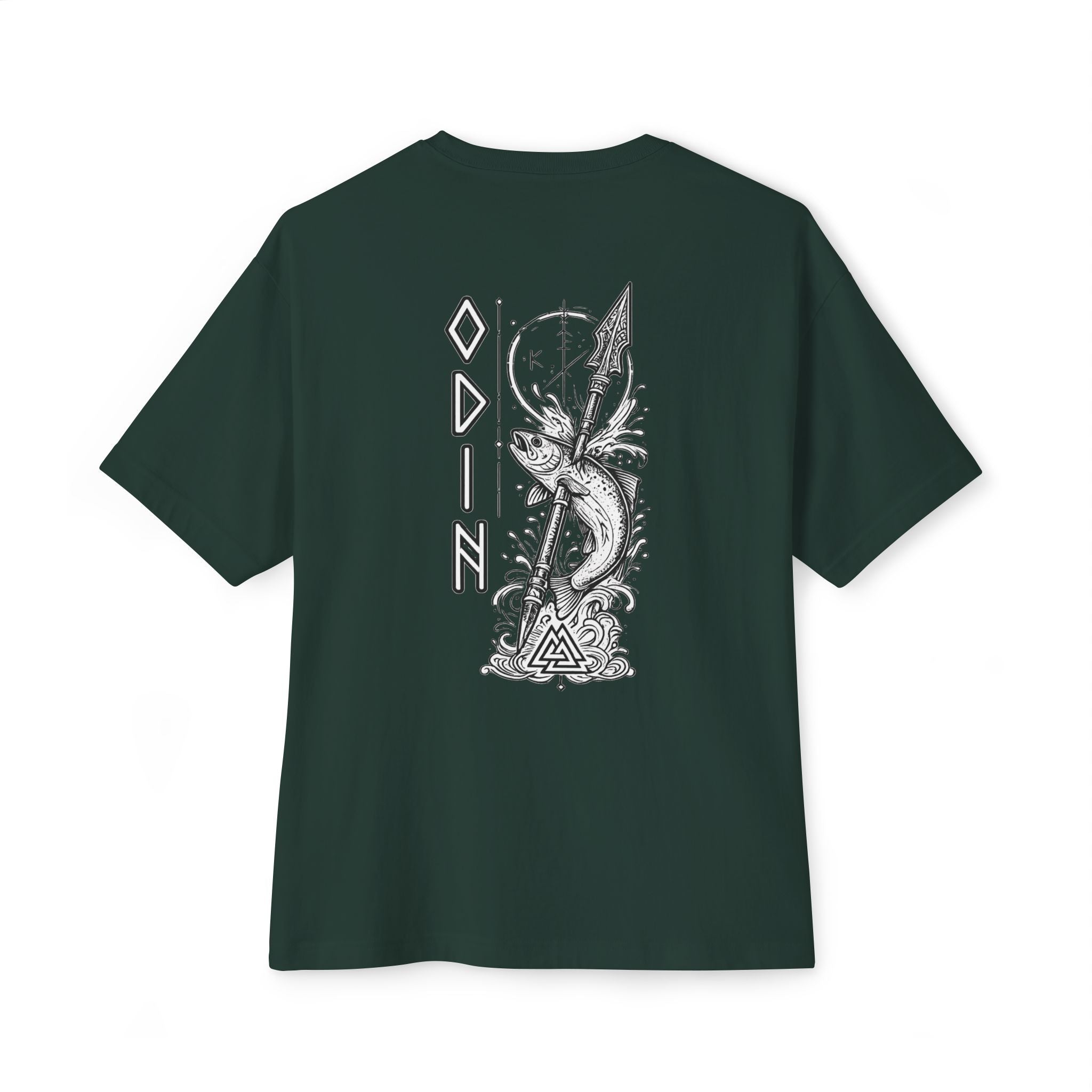 Odin Fishing Shirt – Norse Viking T-Shirt, Gungnir Spear Graphic Tee, Rune Design Shirt, Nordic Mythology Apparel, Fisherman Gift