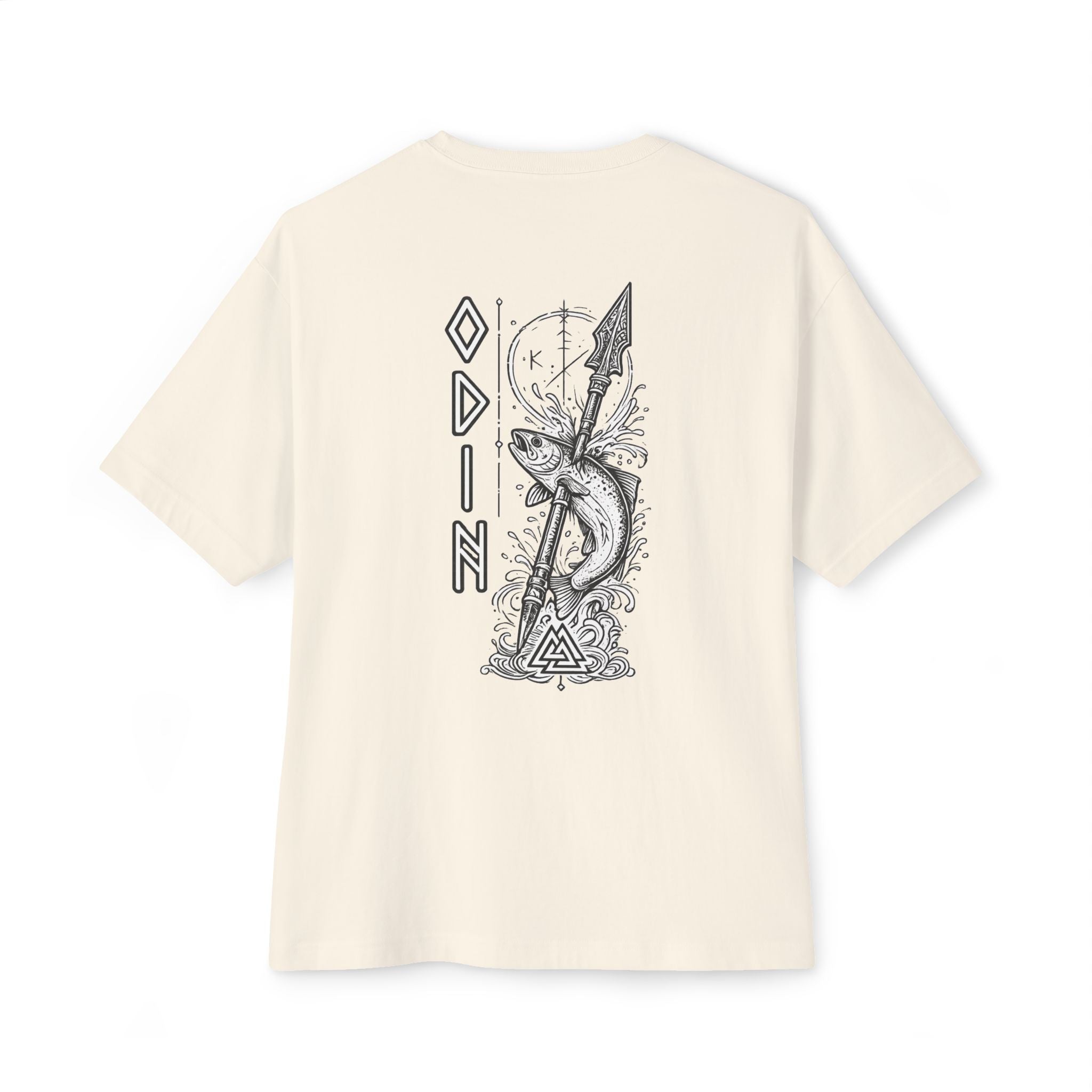 Odin Fishing Shirt – Norse Viking T-Shirt, Gungnir Spear Graphic Tee, Rune Design Shirt, Nordic Mythology Apparel, Fisherman Gift